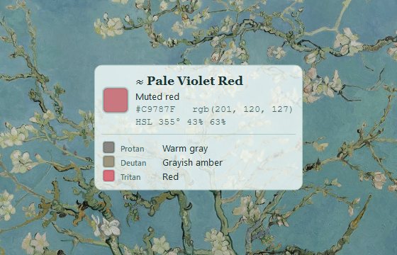 Color overlay in the Almond Blossom theme naming a rose pink