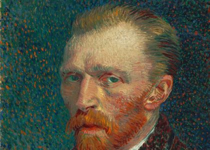Van Gogh self-portrait with typical color vision